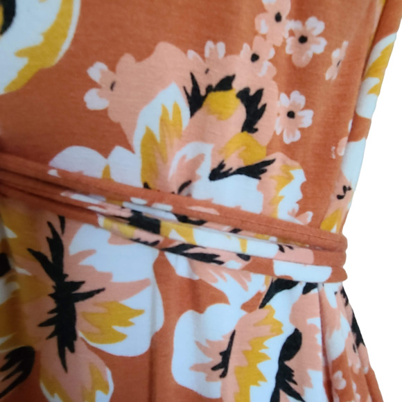 RACHEL PALLY Orange Floral Zahara Sleeveless‎ Maternity Maxi Dress Women's XS - Picture 8 of 15